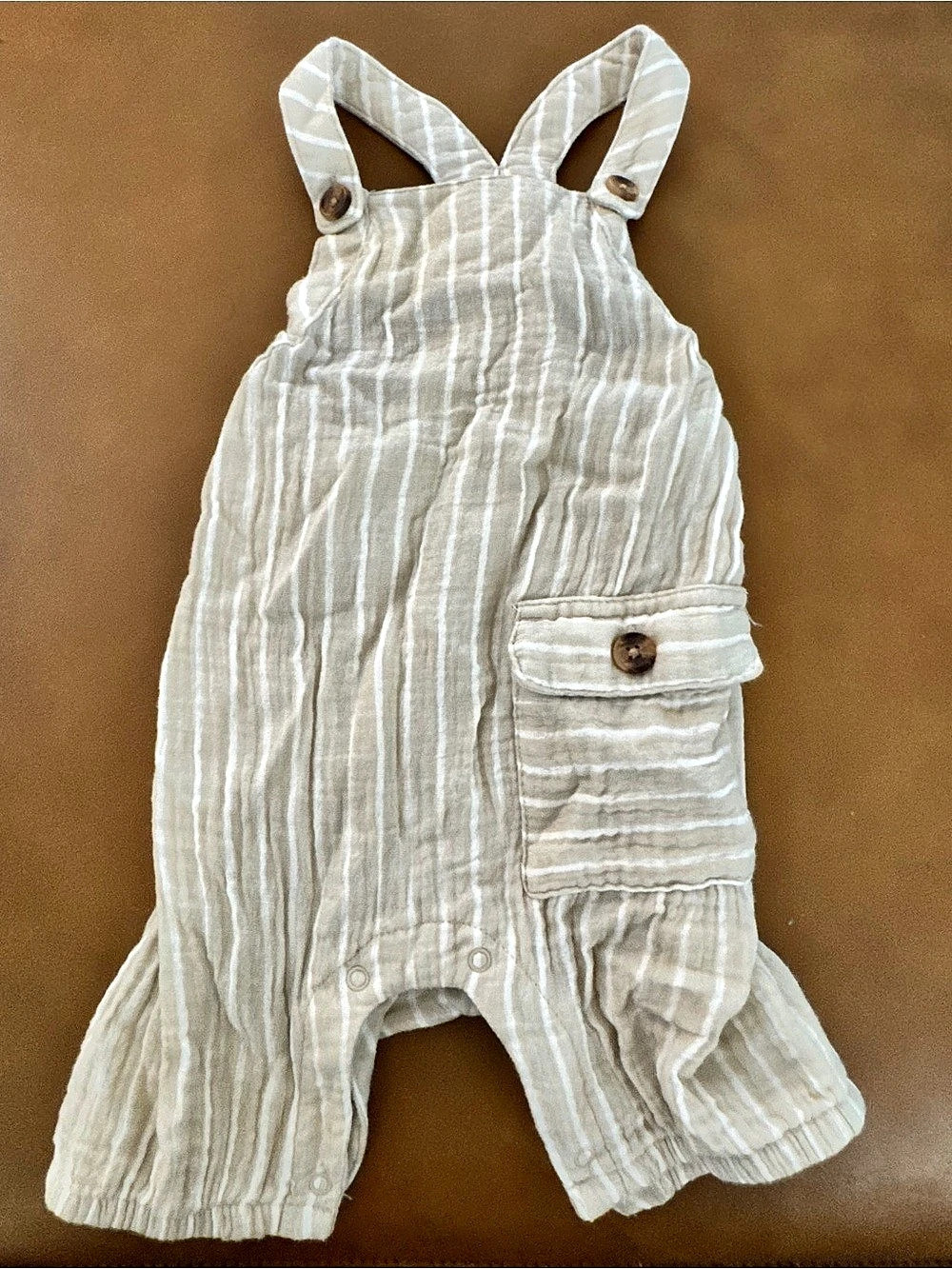 Modern Moments Baby Striped Romper Like New